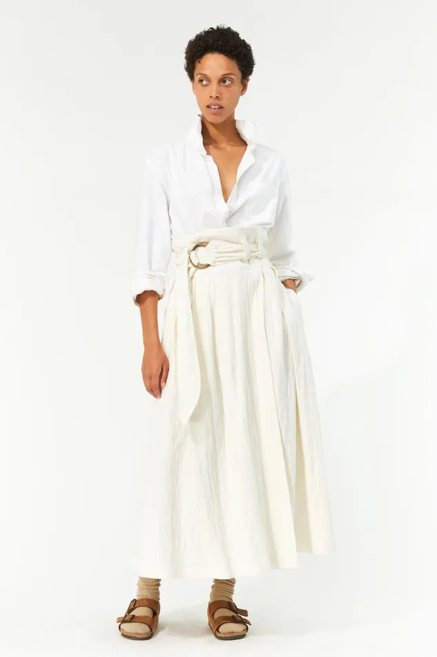 Women Mara Hoffman Skirts Esperanza Skirt Ivory Women Mara Hoffman Skirts Esperanza Skirt Ivory
