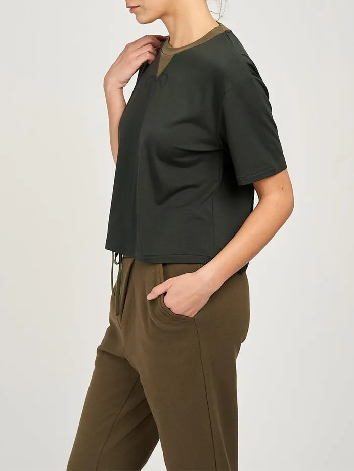 Women Marchesa Tops Dominique Tee Olive