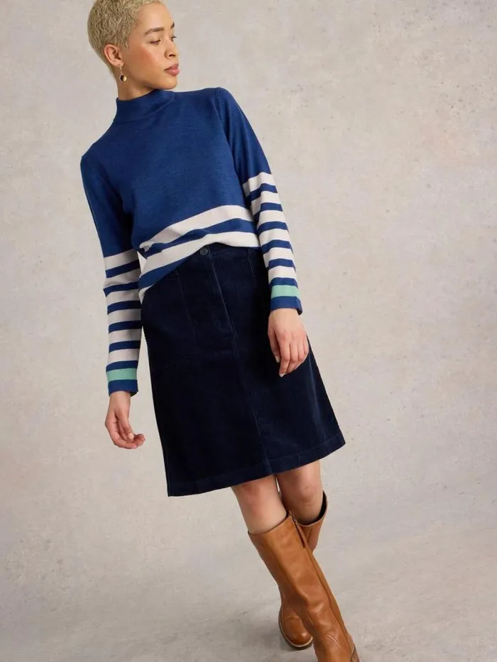 Women Marie Cord Skirt Dark Navy White Stuff Skirts Women Marie Cord Skirt Dark Navy White Stuff Skirts