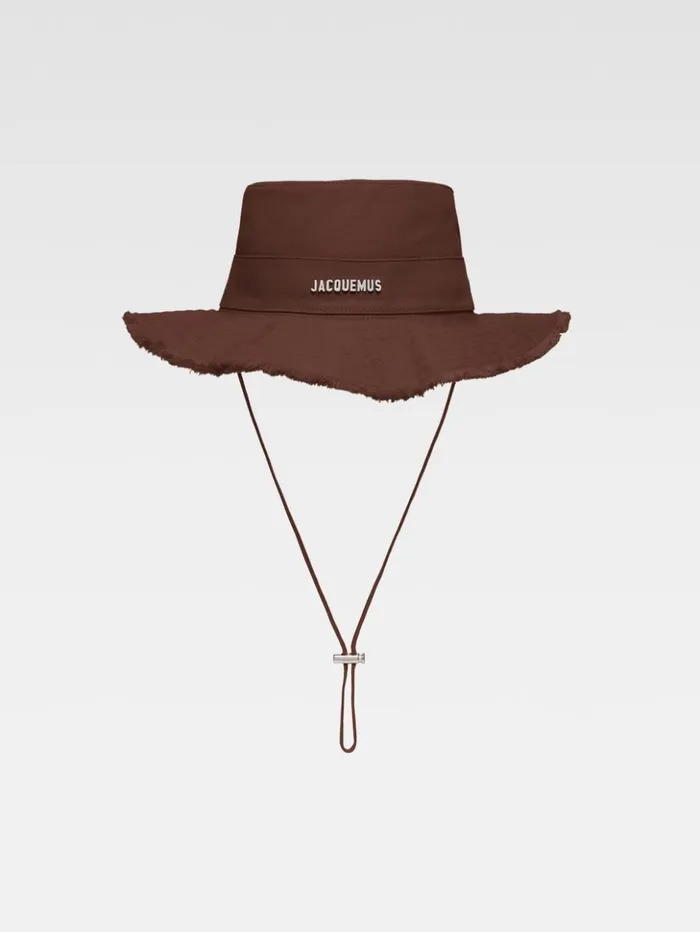 WomenMen Hats JACQUEMUS The Artichaut Bucket Hat Brown