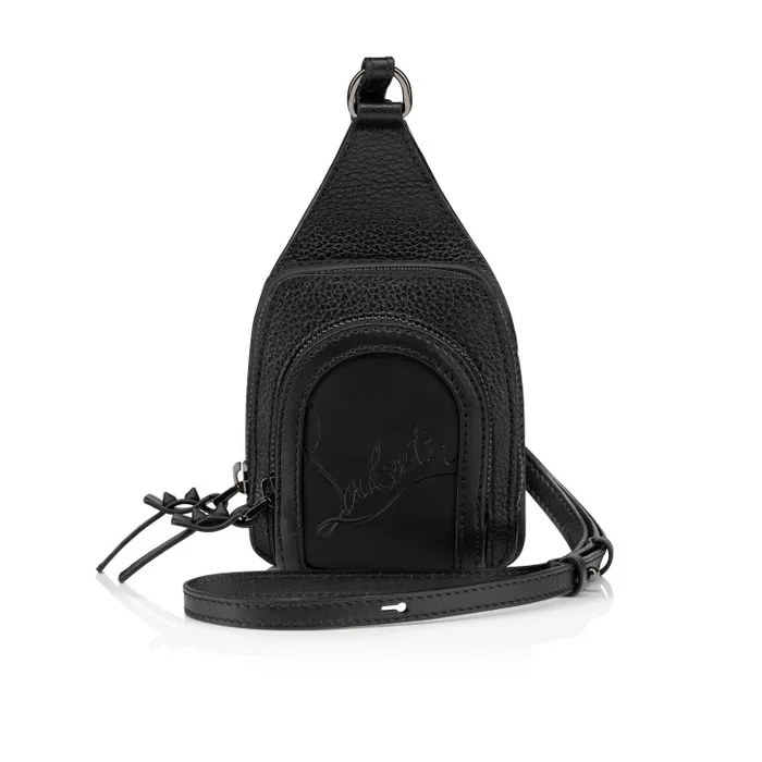 WomenMen Loubifunk Mini Crossbody Bag 8211 Smooth Calf Leather And Grained Calf Leather 8211 Black Christian Louboutin Shoulder Bags WomenMen Loubifunk Mini Crossbody Bag 8211 Smooth Calf Leather And Grained Calf Leather 8211 Black Christian Louboutin Shoulder Bags
