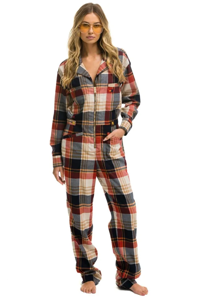WomenMen Outerwear Aviator Nation UNISEX PLAID FLIGHT SUIT 8211 COWBOY PLAID WomenMen Outerwear Aviator Nation UNISEX PLAID FLIGHT SUIT 8211 COWBOY PLAID