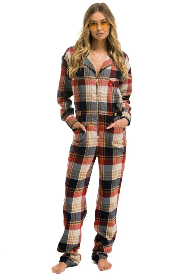 WomenMen Outerwear Aviator Nation UNISEX PLAID FLIGHT SUIT 8211 COWBOY PLAID WomenMen Outerwear Aviator Nation UNISEX PLAID FLIGHT SUIT 8211 COWBOY PLAID