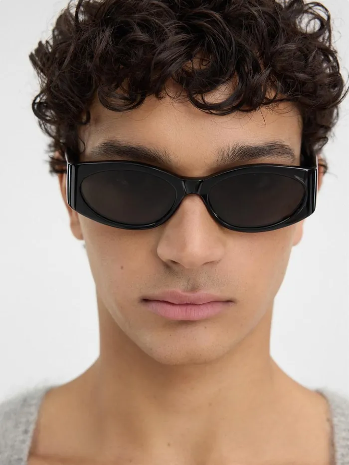 WomenMen Sunglasses JACQUEMUS The Ovalo Sunglasses Black WomenMen Sunglasses JACQUEMUS The Ovalo Sunglasses Black