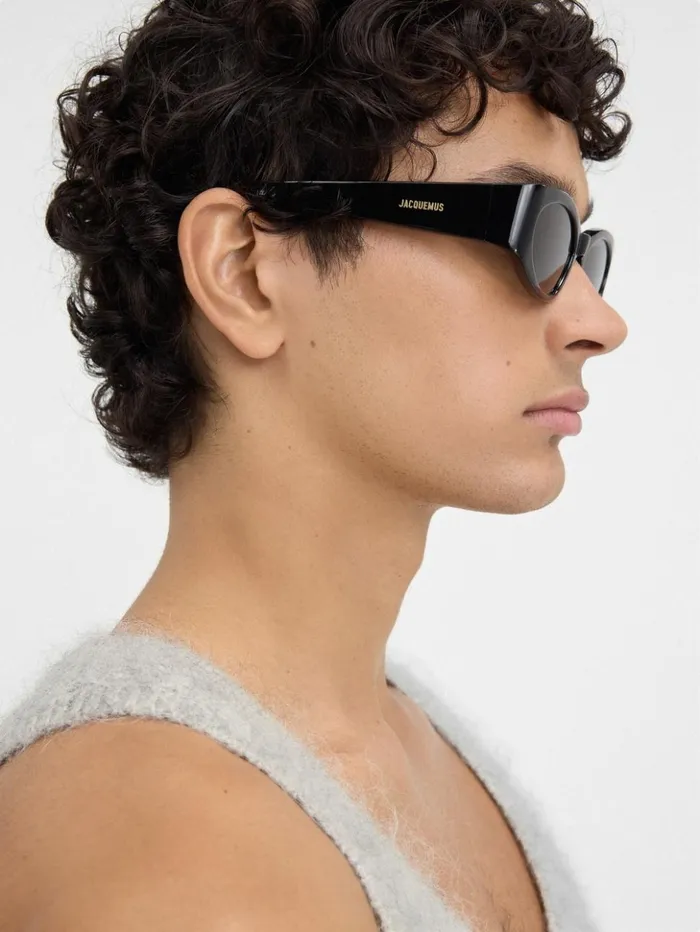WomenMen Sunglasses JACQUEMUS The Ovalo Sunglasses Black WomenMen Sunglasses JACQUEMUS The Ovalo Sunglasses Black