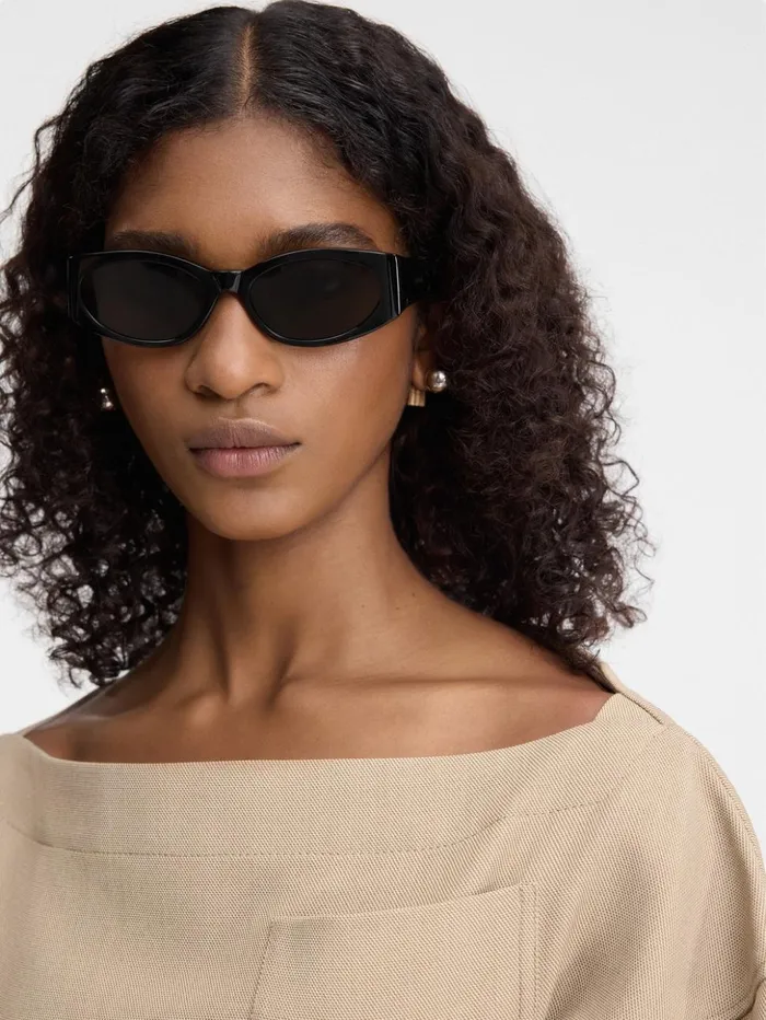 WomenMen Sunglasses JACQUEMUS The Ovalo Sunglasses Black WomenMen Sunglasses JACQUEMUS The Ovalo Sunglasses Black