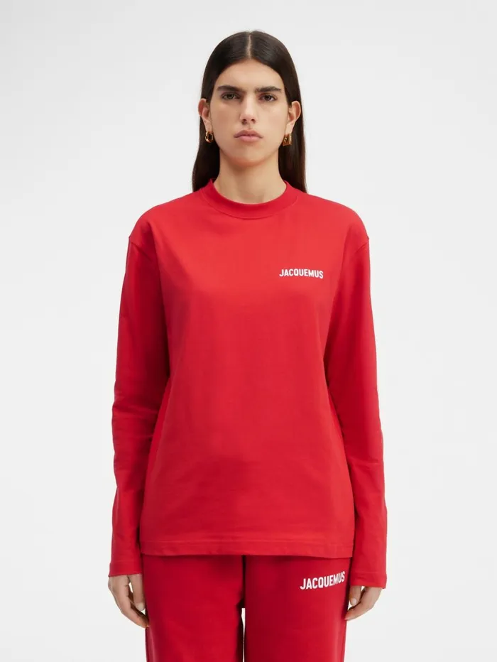 WomenMen Tshirts JACQUEMUS The Longsleeve Tshirt Red WomenMen Tshirts JACQUEMUS The Longsleeve Tshirt Red