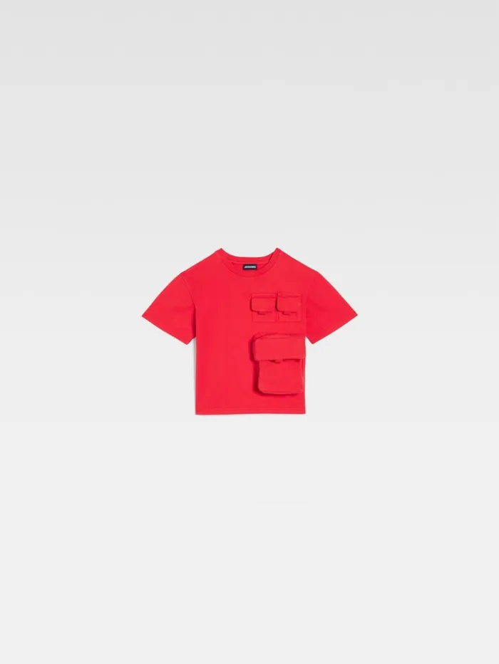 WomenMen Tops JACQUEMUS The Bolso Kids039 Tshirt Red WomenMen Tops JACQUEMUS The Bolso Kids039 Tshirt Red