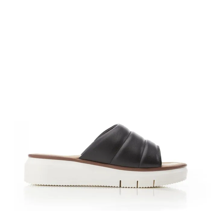 Women Moda In Pelle Flatform Sandals Shoon Sharay Black Leather Women Moda In Pelle Flatform Sandals Shoon Sharay Black Leather
