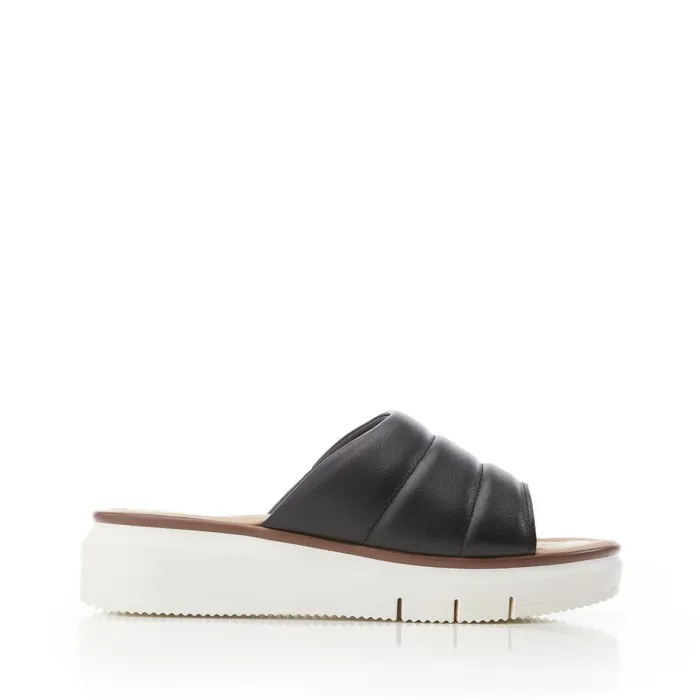 Women Moda In Pelle Flatform Sandals Shoon Sharay Black Leather Women Moda In Pelle Flatform Sandals Shoon Sharay Black Leather