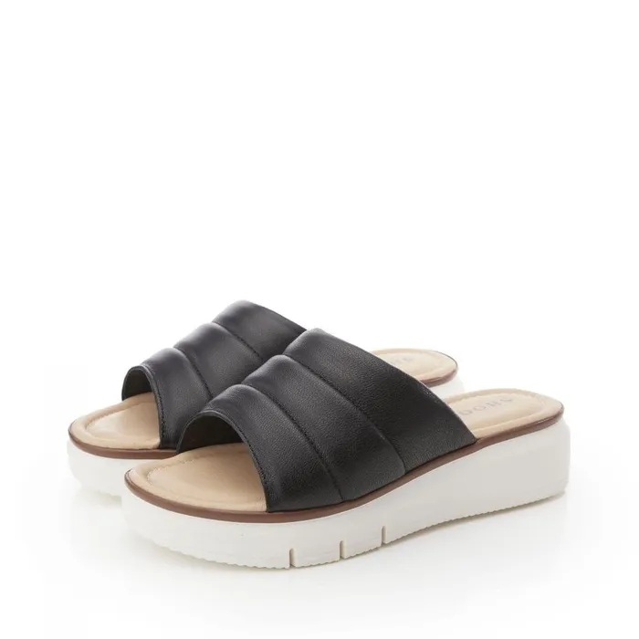 Women Moda In Pelle Flatform Sandals Shoon Sharay Black Leather Women Moda In Pelle Flatform Sandals Shoon Sharay Black Leather