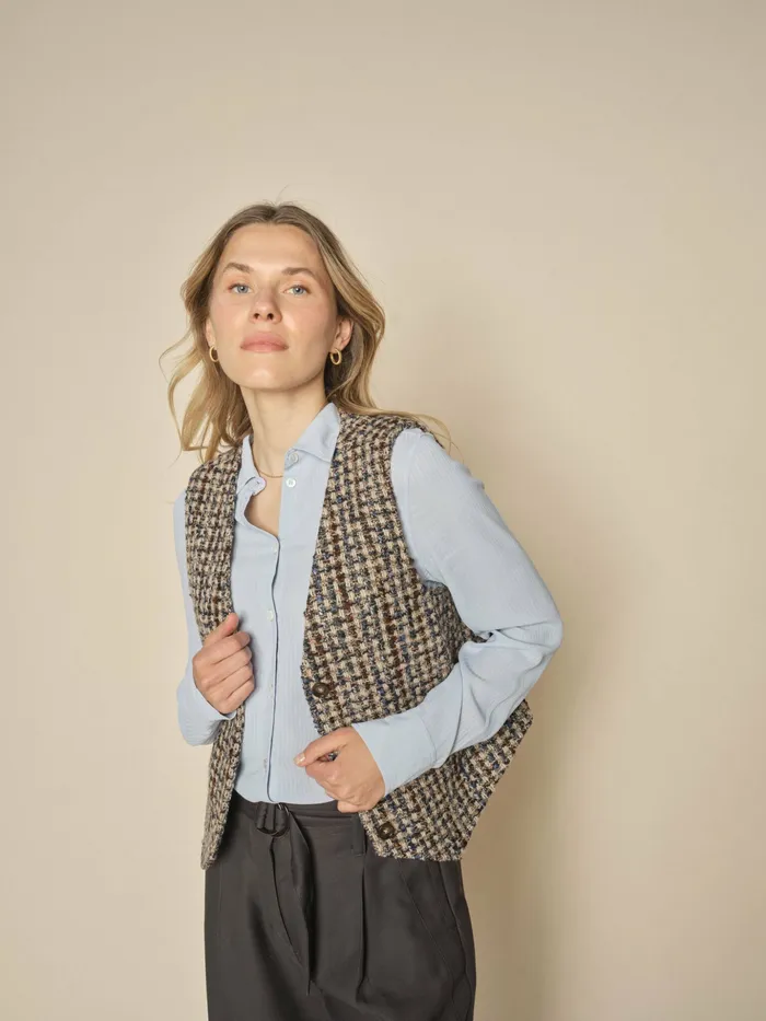 Women MOS MOSH MMFaye Elice Vest Rain Drum Waistcoats Women MOS MOSH MMFaye Elice Vest Rain Drum Waistcoats