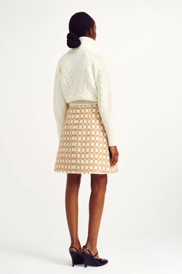 Women Otis Ivory Cashfeel Cable Knit Sweater Knitwear Emilia Wickstead Women Otis Ivory Cashfeel Cable Knit Sweater Knitwear Emilia Wickstead