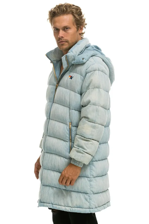 Women Outerwear Aviator Nation DENIM PUFFER LONG TREKKER JACKET 8211 SUPER LIGHT Women Outerwear Aviator Nation DENIM PUFFER LONG TREKKER JACKET 8211 SUPER LIGHT