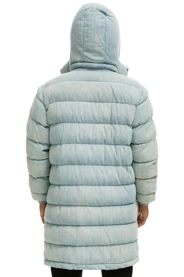 Women Outerwear Aviator Nation DENIM PUFFER LONG TREKKER JACKET 8211 SUPER LIGHT Women Outerwear Aviator Nation DENIM PUFFER LONG TREKKER JACKET 8211 SUPER LIGHT