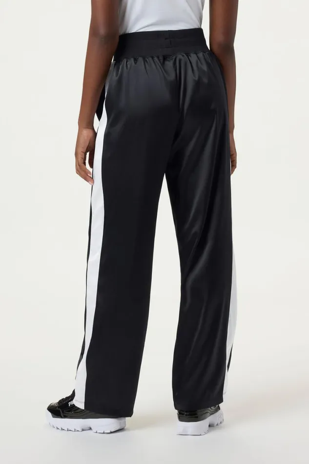 Women Pants and Shorts Fila Satin Track Pant 013 Blackwhite Women Pants and Shorts Fila Satin Track Pant 013 Blackwhite