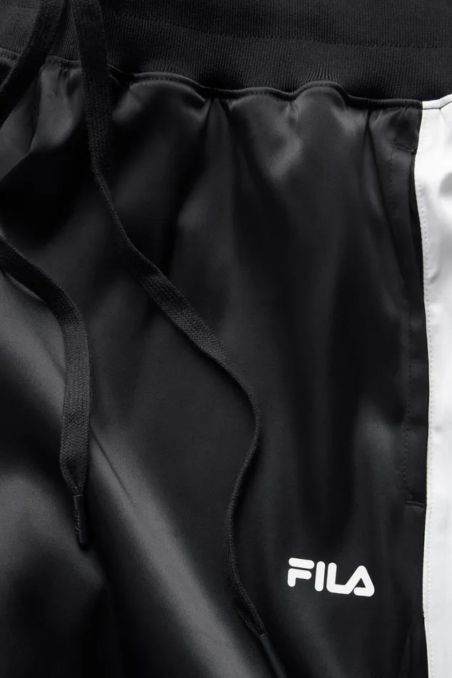 Women Pants and Shorts Fila Satin Track Pant 013 Blackwhite Women Pants and Shorts Fila Satin Track Pant 013 Blackwhite