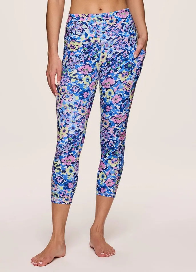 Women Picking Petals Super Soft Capri Multi RBX Active Capris