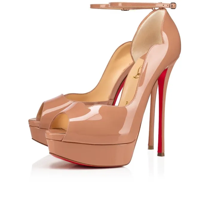 Women Round Chick Alta 150 Mm Pumps 8211 Patent 8211 Blush Christian Louboutin Platforms Women Round Chick Alta 150 Mm Pumps 8211 Patent 8211 Blush Christian Louboutin Platforms