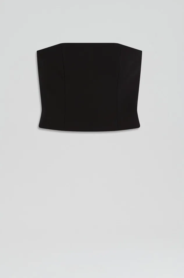 Women Scanlan Theodore CADY BUSTIER BLACK Tops Women Scanlan Theodore CADY BUSTIER BLACK Tops