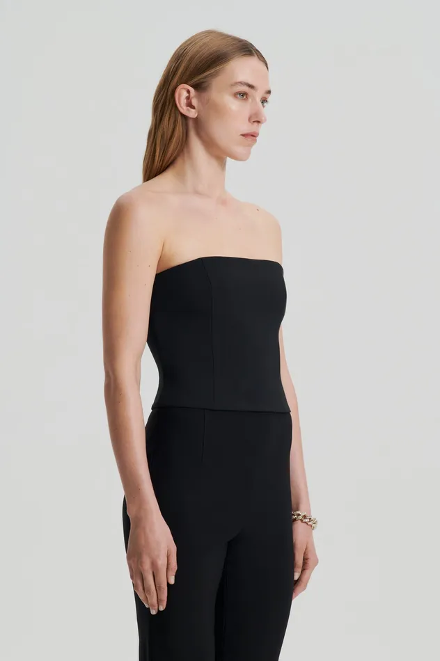 Women Scanlan Theodore CADY BUSTIER BLACK Tops Women Scanlan Theodore CADY BUSTIER BLACK Tops