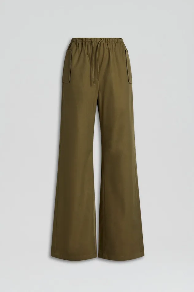 Women Scanlan Theodore POCKET CARGO KHAKI Trousers Women Scanlan Theodore POCKET CARGO KHAKI Trousers