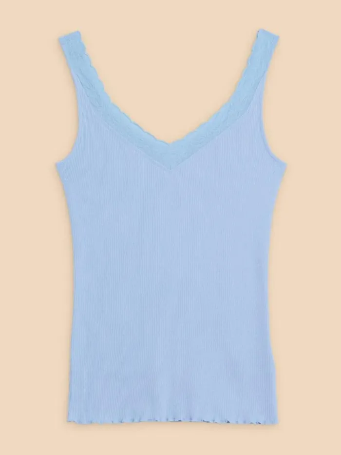 Women SEABREEZE VEST Light Blue White Stuff Tops and Tees Women SEABREEZE VEST Light Blue White Stuff Tops and Tees