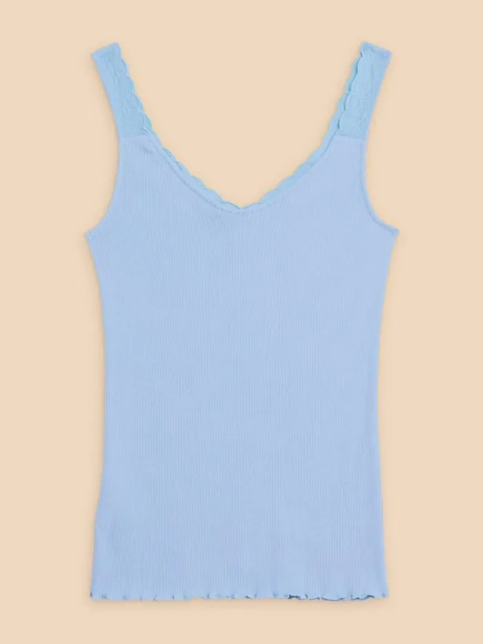 Women SEABREEZE VEST Light Blue White Stuff Tops and Tees Women SEABREEZE VEST Light Blue White Stuff Tops and Tees