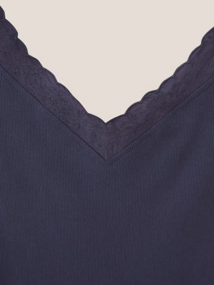 Women SEABREEZE VEST V NECK Dusty Purple White Stuff Tops and Tees Women SEABREEZE VEST V NECK Dusty Purple White Stuff Tops and Tees