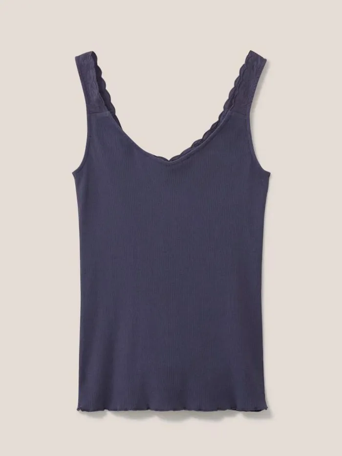 Women SEABREEZE VEST V NECK Dusty Purple White Stuff Tops and Tees Women SEABREEZE VEST V NECK Dusty Purple White Stuff Tops and Tees