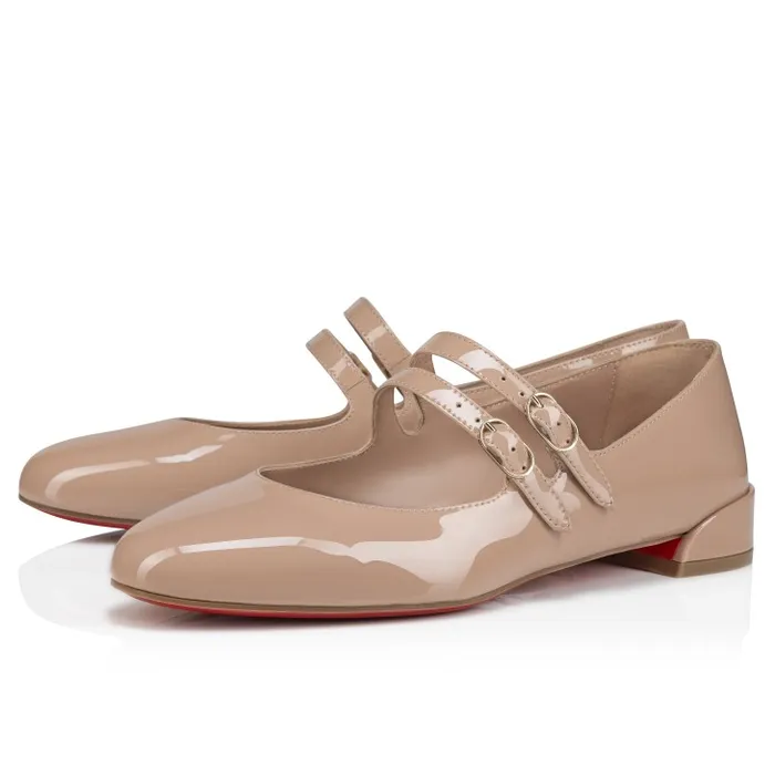 Women Sweet Jane Ballerinas 8211 Patent Leather 8211 Nude 2 Christian Louboutin Flats and Loafers Women Sweet Jane Ballerinas 8211 Patent Leather 8211 Nude 2 Christian Louboutin Flats and Loafers