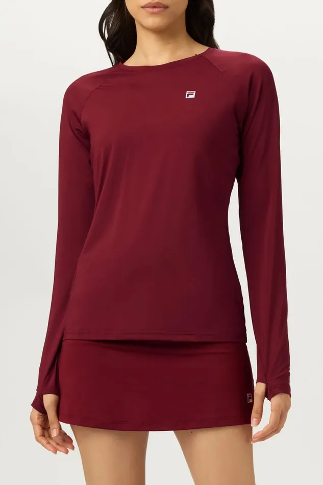 Women Tennis Fila Tennis Essentials Long Sleeve UV Blocker