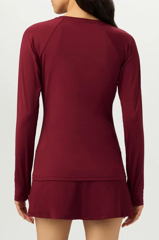 Women Tennis Fila Tennis Essentials Long Sleeve UV Blocker
