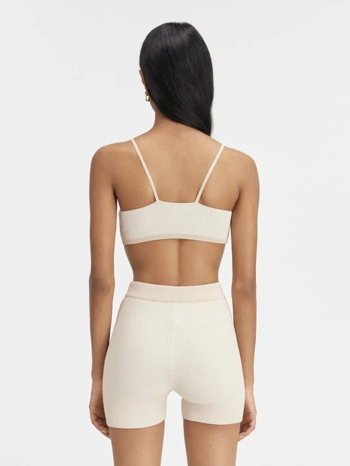 Women Tops and Shirts JACQUEMUS The Pral Bra Light Beige Women Tops and Shirts JACQUEMUS The Pral Bra Light Beige