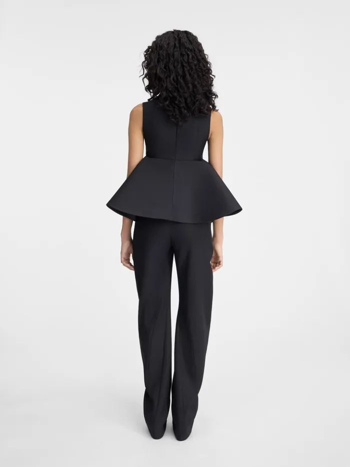 Women Tops and Shirts JACQUEMUS The Spalla Top Black Women Tops and Shirts JACQUEMUS The Spalla Top Black