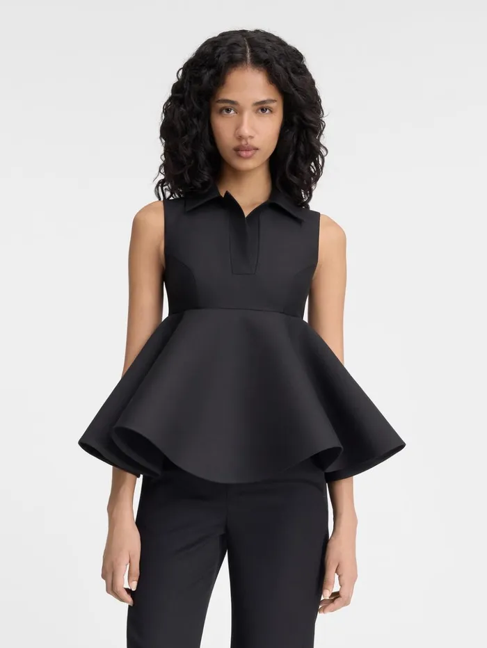 Women Tops and Shirts JACQUEMUS The Spalla Top Black Women Tops and Shirts JACQUEMUS The Spalla Top Black