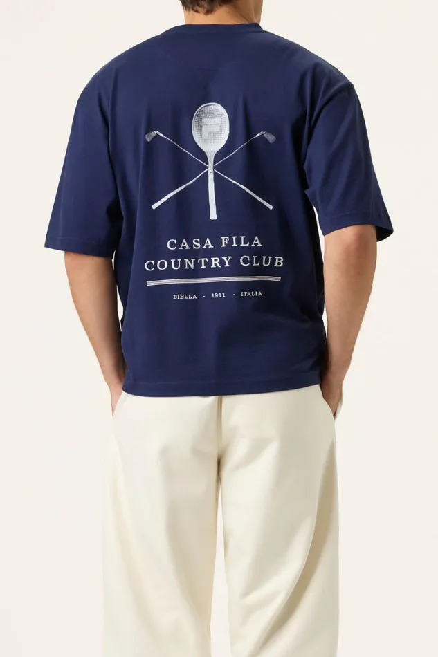 Women Tops and TShirts Fila Country Club Raquet Box Tee 400 Fila Navy Women Tops and TShirts Fila Country Club Raquet Box Tee 400 Fila Navy