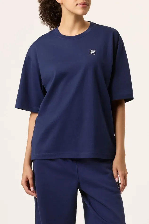 Women Tops and TShirts Fila Country Club Raquet Box Tee 400 Fila Navy Women Tops and TShirts Fila Country Club Raquet Box Tee 400 Fila Navy