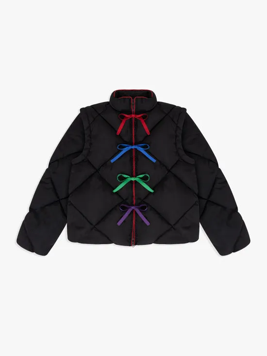 Women Tops Lisa Says Gah Lady Puffer Jacket Black Multi