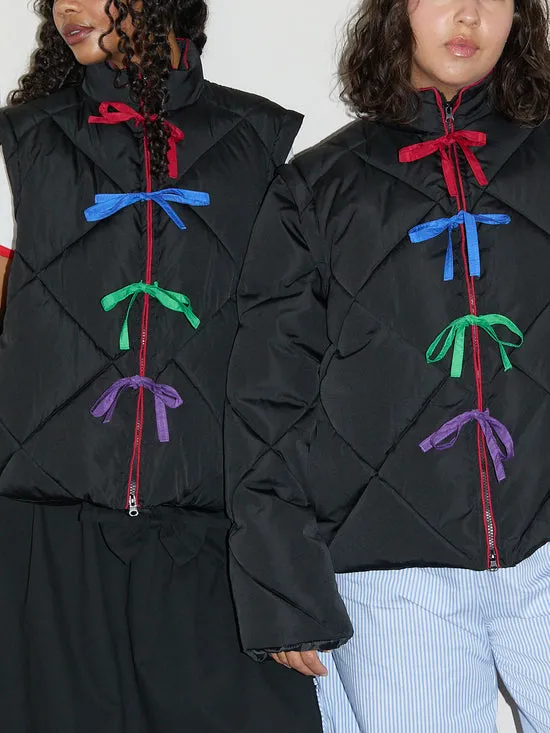 Women Tops Lisa Says Gah Lady Puffer Jacket Black Multi