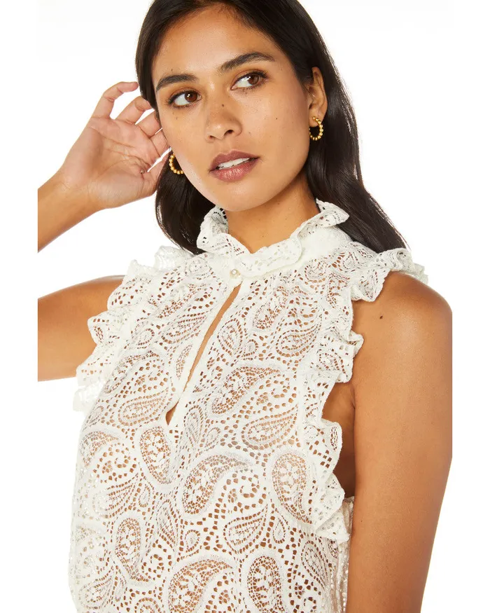 Women Tops Robert Graham DANIELLA BLOUSE White