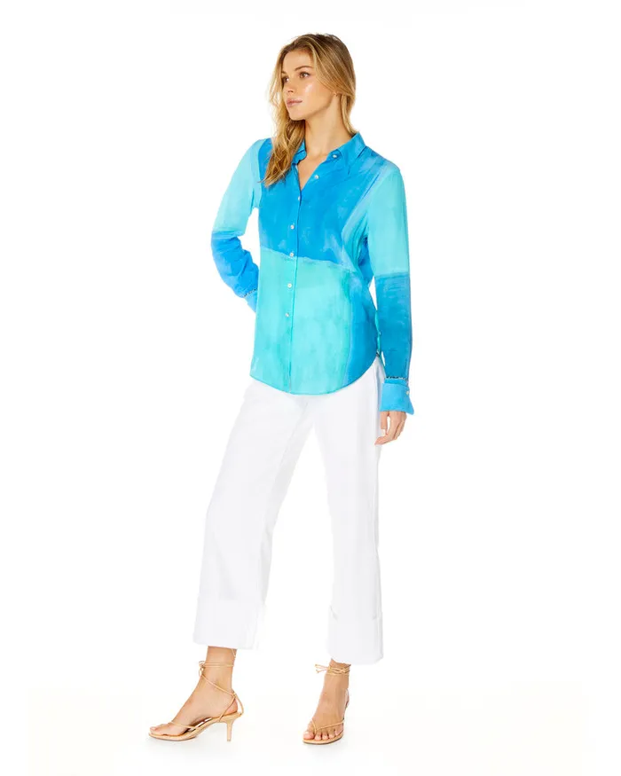 Women Tops Robert Graham GABRIELA SHIRT Seafoam