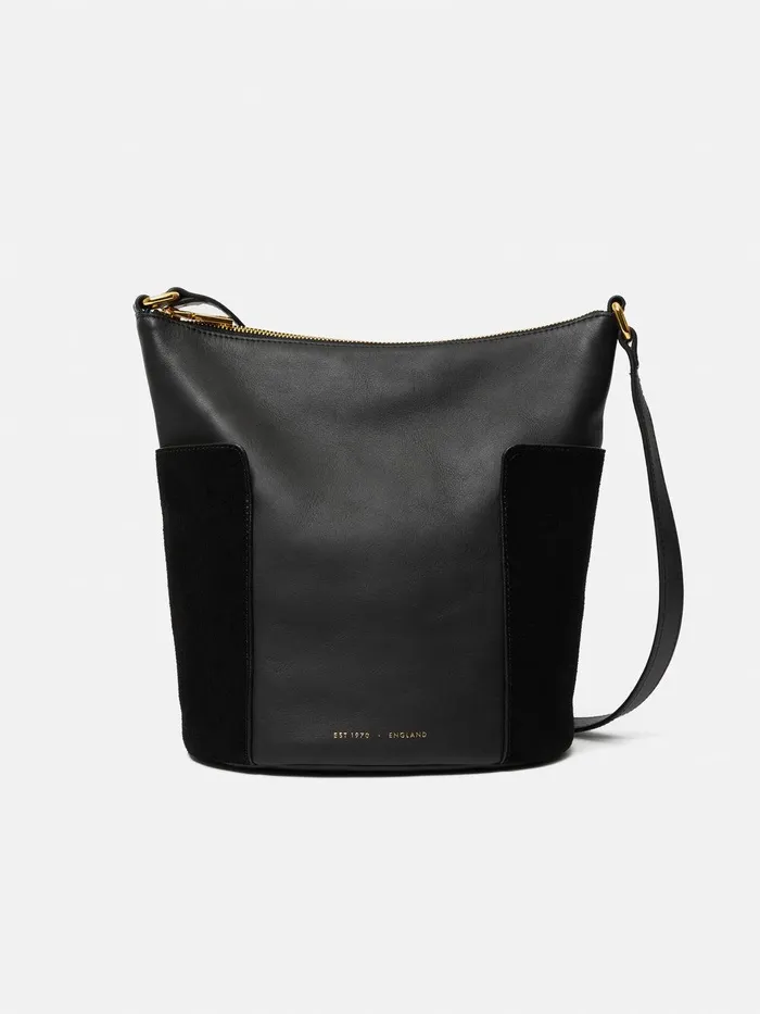 Women York Slouchy Bucket Bag Black Jigsaw Wallets and Card Holders